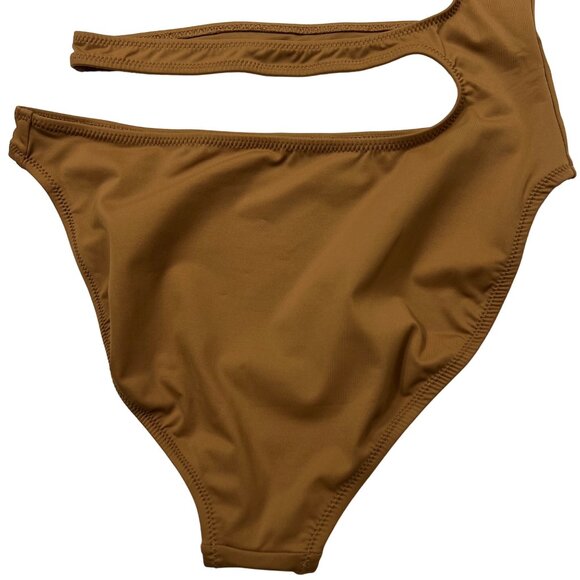 SKIMS Swim One Shoulder Monokini Almond Womens Small - Picture 7 of 12